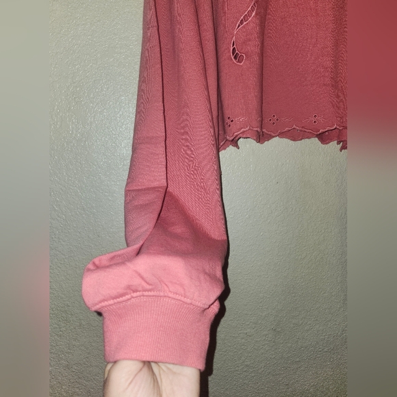 🎀NWT Simply Southern "Skye Top" in "Petal" (Pink) Bow🎀 & Eyelet Cut Outs XXL🎀 - Picture 6 of 10